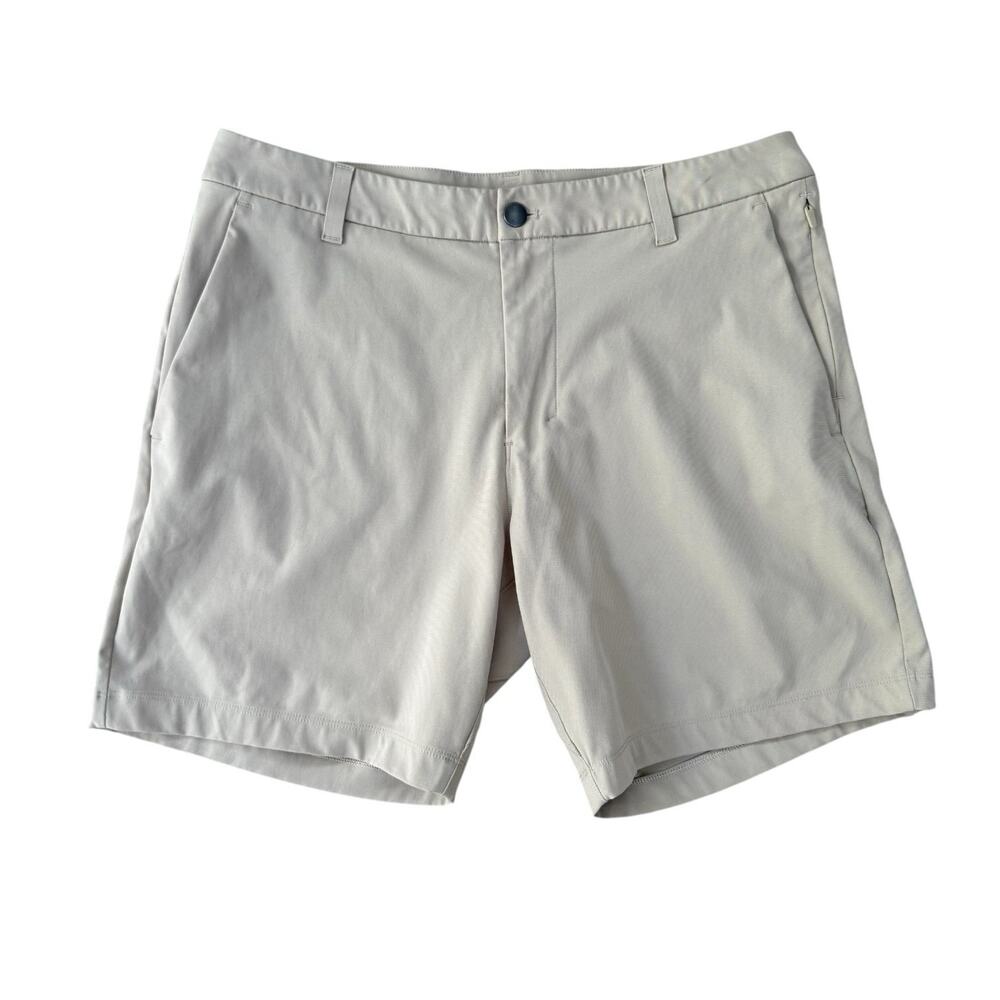 Lululemon ABC Classic-Fit Golf Shorts 7" Inseam Warpstreme Tan Khaki Size 32